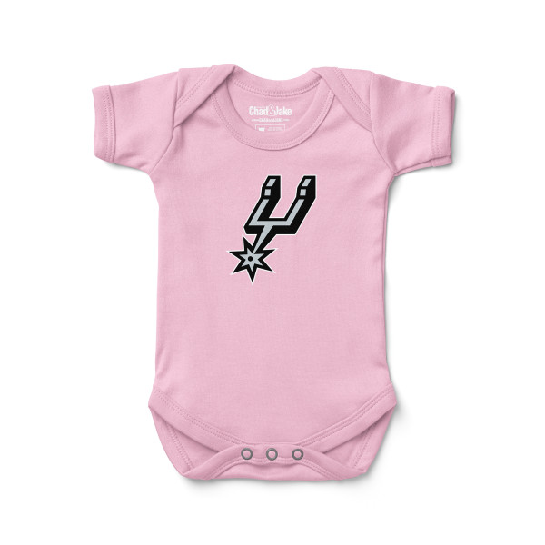 Детская San Antonio Spurs Chad & Jake Pink Primary Logo Bodysuit