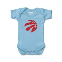 Newborn & Малышам Toronto Raptors Chad & Jake Light Blue Primary Logo Bodysuit