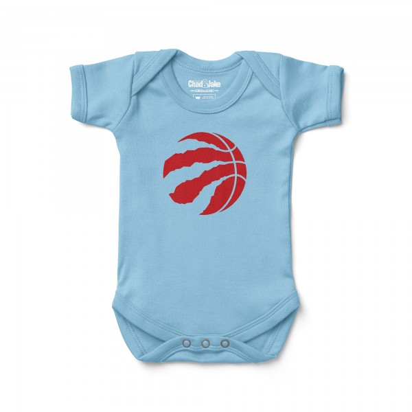 Newborn & Малышам Toronto Raptors Chad & Jake Light Blue Primary Logo Bodysuit