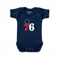 Newborn & Малышам Philadelphia 76ers Chad & Jake Navy Primary Logo Bodysuit