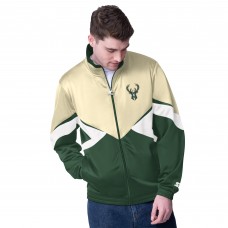 Кофта на молнии Milwaukee Bucks Starter Rush Applique Track - Hunter Green
