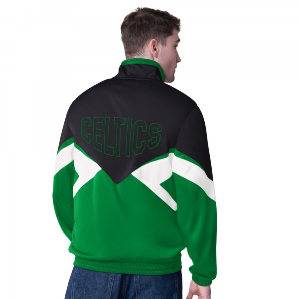 Кофта на молнии Boston Celtics Starter Rush Applique Track - Black/Kelly Green