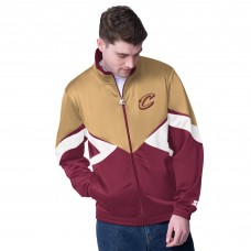 Cleveland Cavaliers Starter Wine Rush Applique Full-Zip Track Jacket