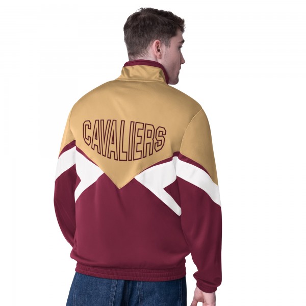 Cleveland Cavaliers Starter Wine Rush Applique Full-Zip Track Jacket