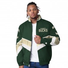Кофта на молнии Milwaukee Bucks Starter Captain Oxford - Hunter Green