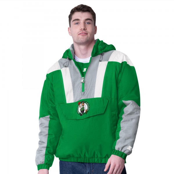 Куртка на короткой молнии Boston Celtics Starter Charger- Kelly Green/Gray