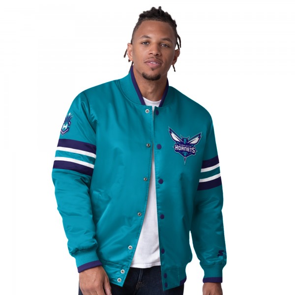 Бомбер Charlotte Hornets Starter Scout Varsity Satin - Teal