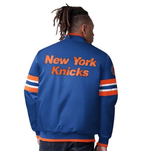 Бомбер New York Knicks Starter Scout Varsity Satin - Blue