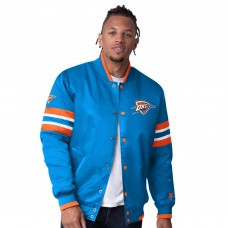 Куртка на кнопках Oklahoma City Thunder Starter Blue Scout Varsity Satin