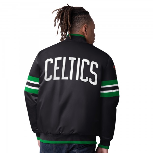 Бомбер Boston Celtics Starter Scout Varsity Satin - Black