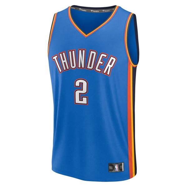 Игровая джерси Oklahoma City Thunder Shai Gilgeous-Alexander Blue Fast Break Replica Player - Icon Edition