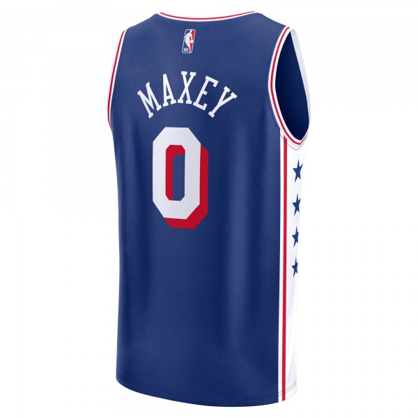 Джерси Philadelphia 76ers Tyrese Maxey Fanatics Royal Fast Break Replica Player - Icon Edition