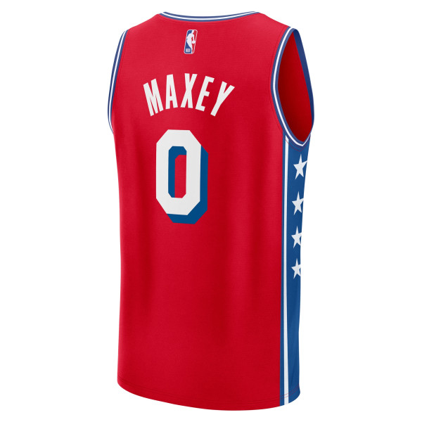 Джерси Philadelphia 76ers Tyrese Maxey Fanatics Red Fast Break Replica - Statement Edition