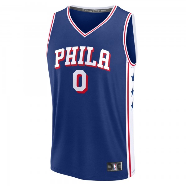 Подростковая Philadelphia 76ers Tyrese Maxey Fanatics Royal Fast Break Replica Player Jersey - Icon Edition