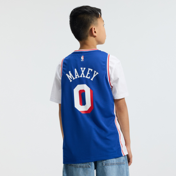 Подростковая Philadelphia 76ers Tyrese Maxey Fanatics Royal Fast Break Replica Jersey - Icon Edition