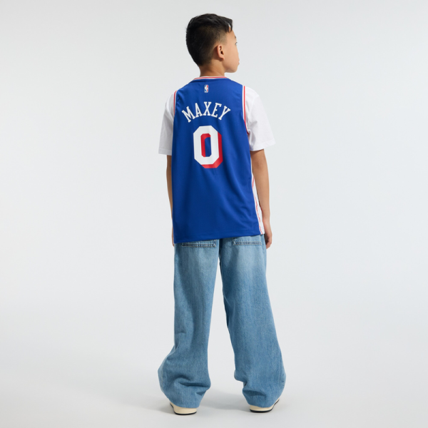 Подростковая Philadelphia 76ers Tyrese Maxey Fanatics Royal Fast Break Replica Jersey - Icon Edition