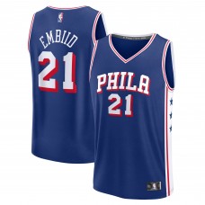 Джерси Philadelphia 76ers Joel Embiid Fanatics Royal Fast Break Replica Player - Icon Edition