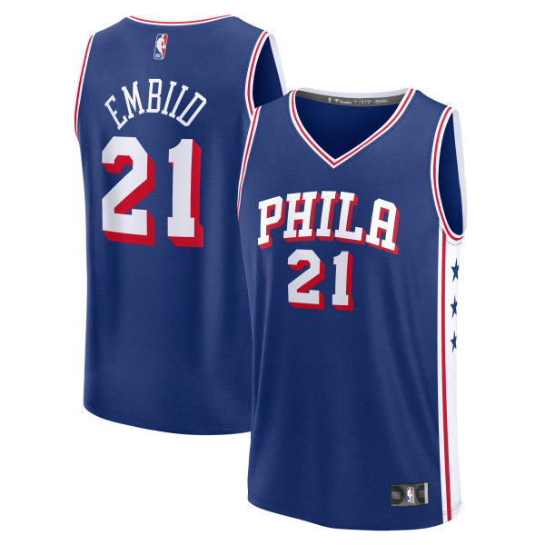 Джерси Philadelphia 76ers Joel Embiid Fanatics Royal Fast Break Replica - Icon Edition