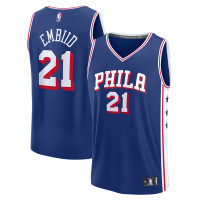 Подростковая Philadelphia 76ers Joel Embiid Fanatics Royal Fast Break Replica Player Jersey - Icon Edition