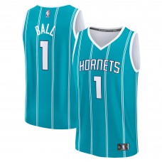 Игровая джерси Youth Charlotte Hornets LaMelo Ball Teal Fast Break Replica Player - Icon Edition