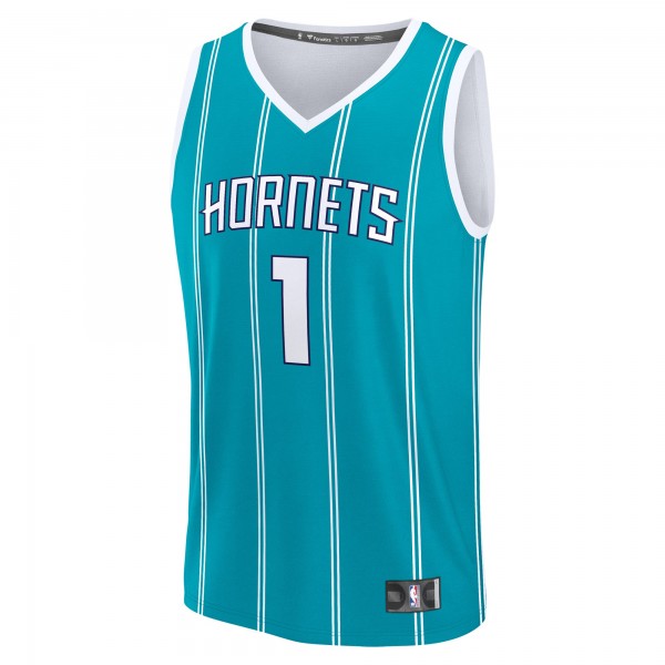 Игровая джерси Youth Charlotte Hornets LaMelo Ball Teal Fast Break Replica Player - Icon Edition