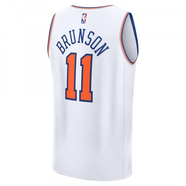Джерси New York Knicks Jalen Brunson Fanatics White Fast Break Replica Player - Association Edition