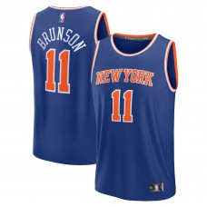 Подростковая New York Knicks Jalen Brunson Fanatics Blue Fast Break Replica Player Jersey - Icon Edition