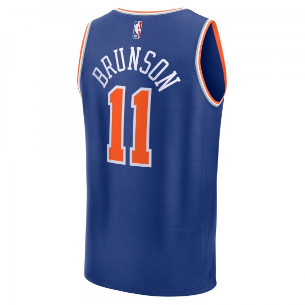 Подростковая New York Knicks Jalen Brunson Fanatics Blue Fast Break Replica Player Jersey - Icon Edition