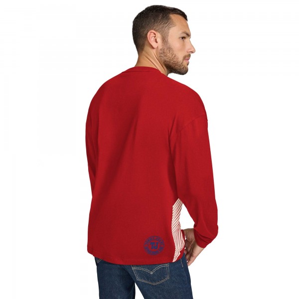 Philadelphia 76ers Tommy Jeans Red Lucas Long Sleeve T-Shirt