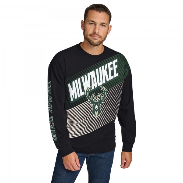 Футболка с длинным рукавом Milwaukee Bucks Tommy Jeans Lucas - Black