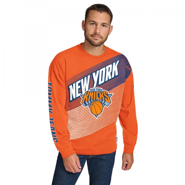 Футболка с длинным рукавом New York Knicks Tommy Jeans Lucas - Orange