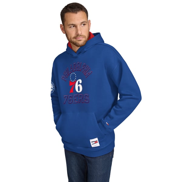 Толстовка Philadelphia 76ers Tommy Jeans Royal Sebastian
