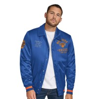Бомбер New York Knicks Tommy Jeans  Jacob Chain Stitch Applique Varsity - Blue