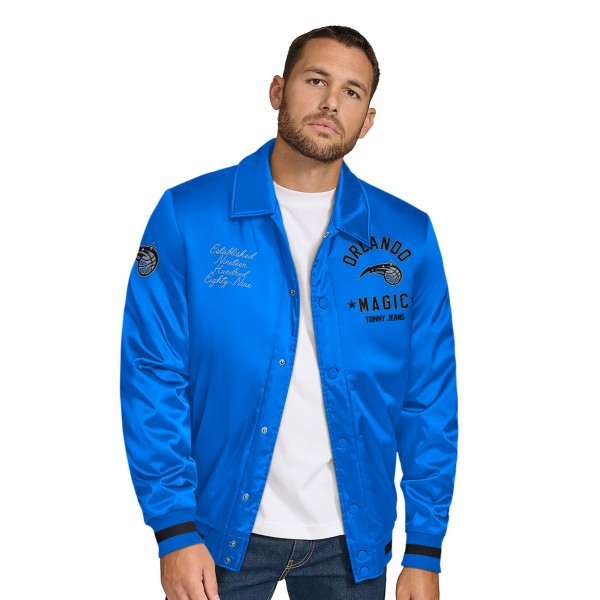 Куртка Orlando Magic Tommy Jeans Blue Jacob Chain Stitch Applique Full-Snap Varsity