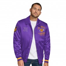 Бомбер Los Angeles Lakers Tommy Jeans  Jacob Chain Stitch Applique Varsity - Purple