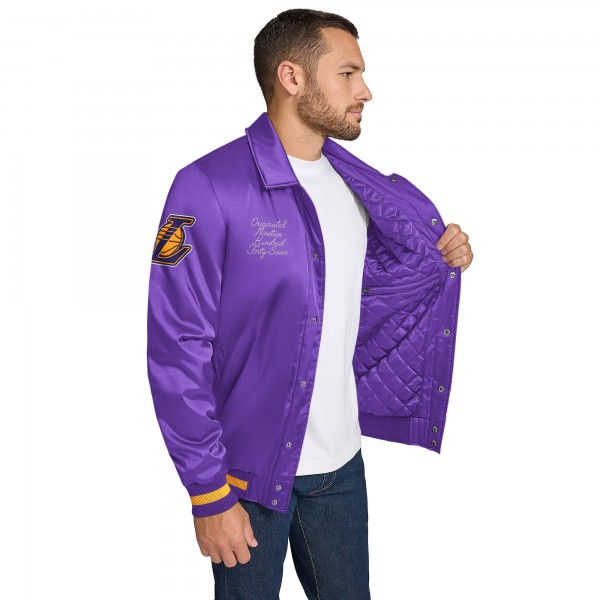 Бомбер Los Angeles Lakers Tommy Jeans  Jacob Chain Stitch Applique Varsity - Purple