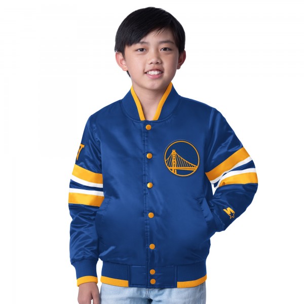 Бомбер Golden State Warriors Starter Youth Scout Varsity - Royal