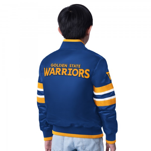 Бомбер Golden State Warriors Starter Youth Scout Varsity - Royal