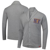 Кардиган New York Knicks Sportiqe Unisex Henshaw Full-Button  - Heather Gray