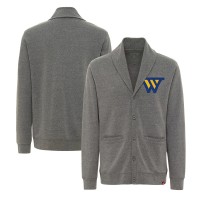 Unisex Golden State Warriors Sportiqe Heather Gray Henshaw Long Sleeve Full-Button Cardigan Sweater