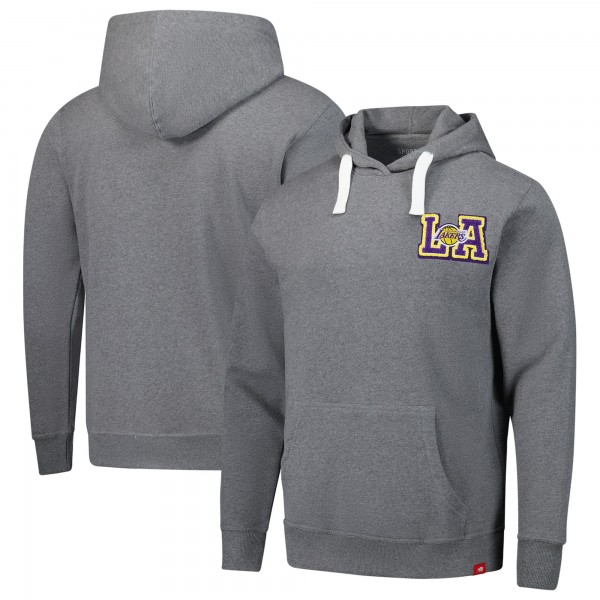 Толстовка Los Angeles Lakers Sportiqe Unisex Varsity Collection Blake - Heather Gray