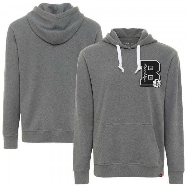 Толстовка Brooklyn Nets Sportiqe Unisex Varsity Collection Blake - Heather Gray