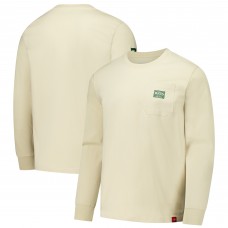 Футболка с длинным рукавом Milwaukee Bucks Sportiqe Unisex Wales Heavyweight Pocket - Cream