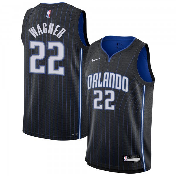 Игровая джерси Подростковая Orlando Magic Franz Wagner Nike Black Swingman - Icon Edition