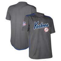 New York Yankees Stitches Charcoal Team V-Neck Jersey