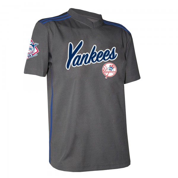 New York Yankees Stitches Charcoal Team V-Neck Jersey