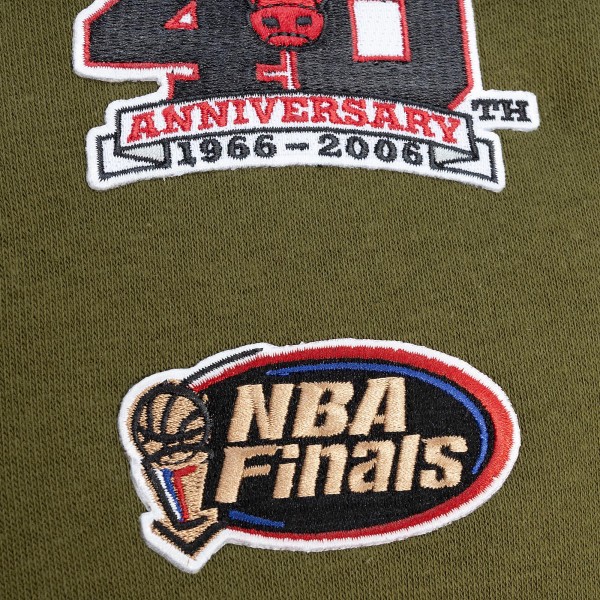 Толстовка Chicago Bulls Mitchell & Ness Hardwood Classics Script Flight - Olive