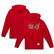 Толстовка Miami Heat Mitchell & Ness Red Hardwood Classics Game Day Pattern