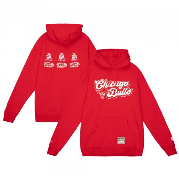 Толстовка Chicago Bulls Mitchell & Ness Hardwood Classics Cherry Bomb Tri-Blend - Red