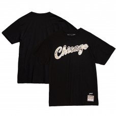 Футболка Chicago Bulls Mitchell & Ness Hardwood Classics Camo Reflective - Black